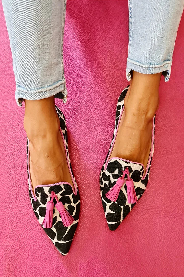 Julia | Two-tone pointed loafers