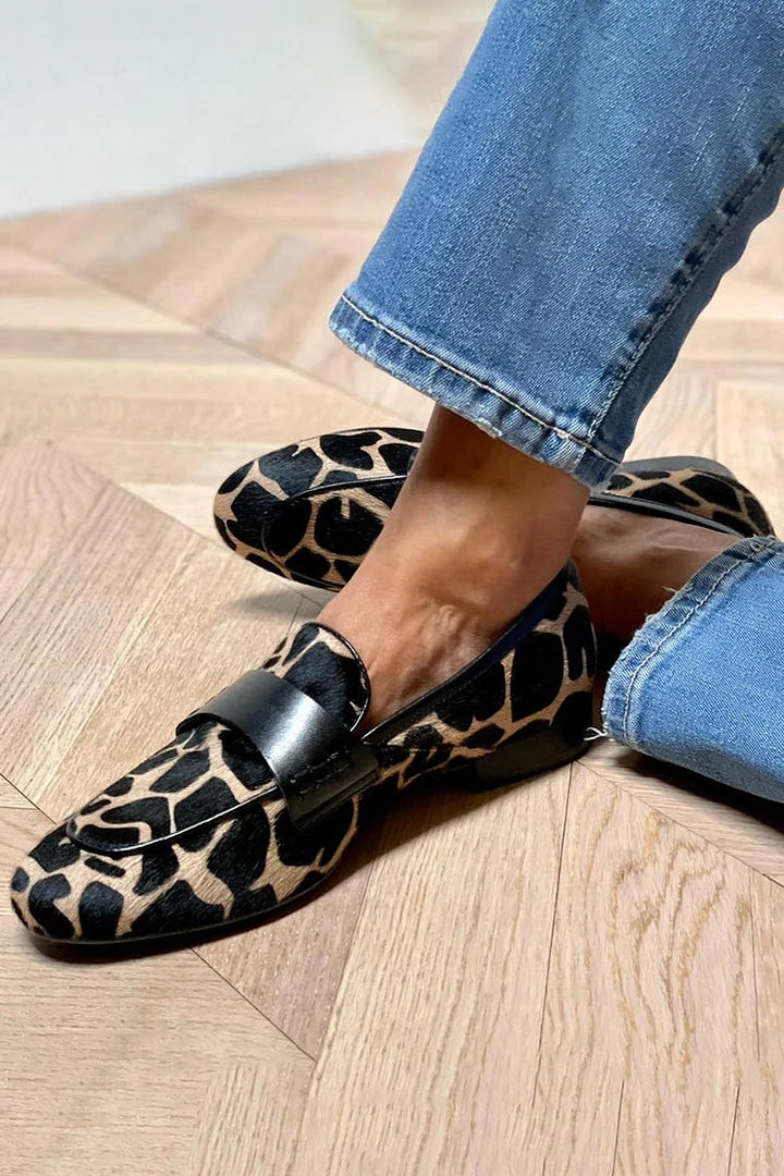 Joosje | Cozy Chic Cow Print Moccasins