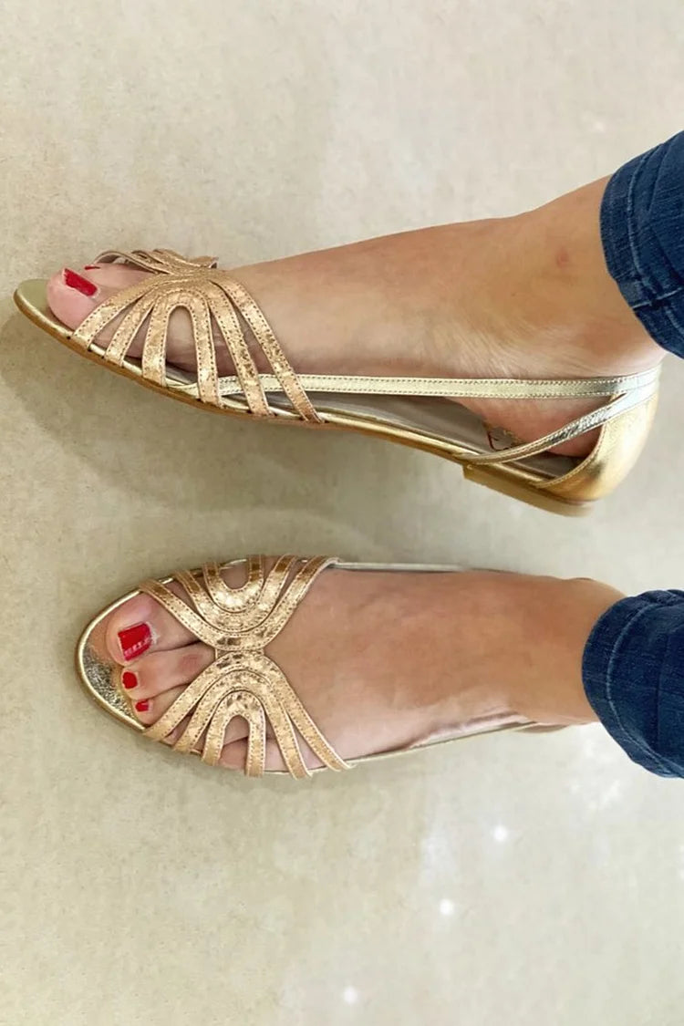 Éléonore - Golden Summer Light Sandals