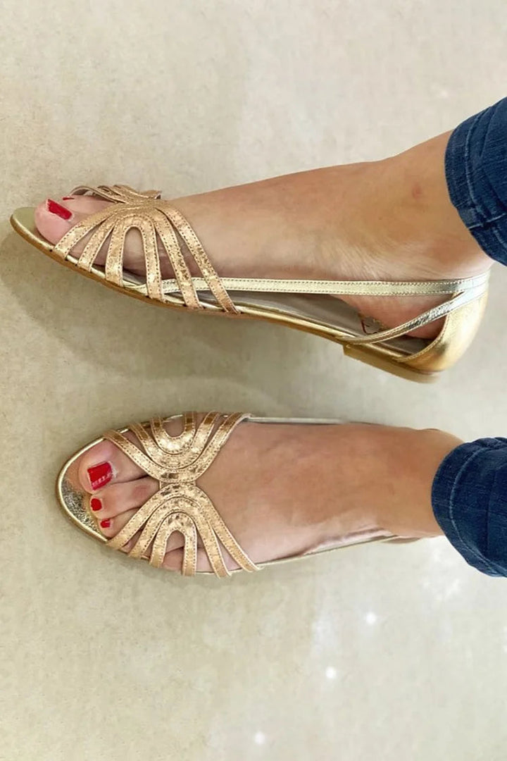 Éléonore - Golden Summer Light Sandals