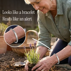 Women's Slim Chronic Kidney Disease Medical Alert Bracelet