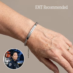 Women's Slim Pacemaker Medical Alert Bracelet
