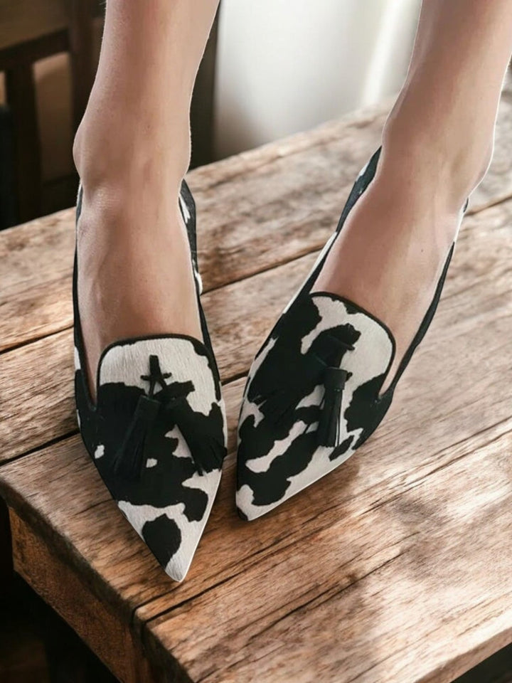 Julia | Two-tone pointed loafers