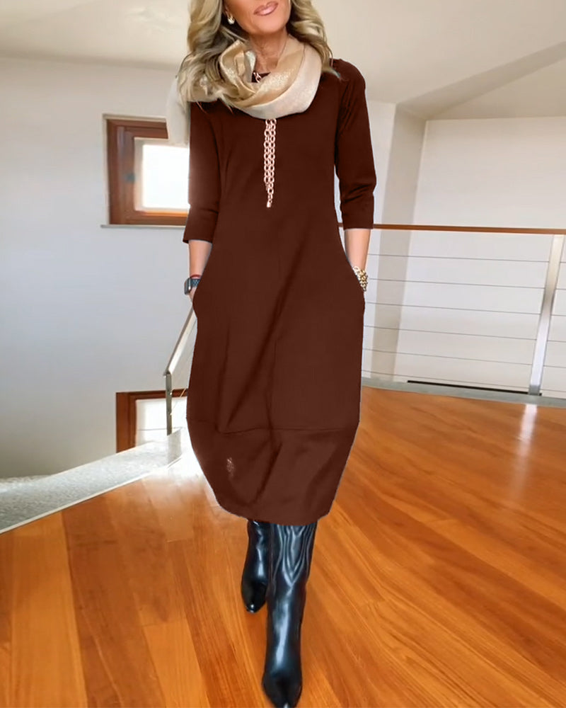 VALENTINA - Elegant Maxi Dress that Refines the Silhouette and Offers Daily Comfort