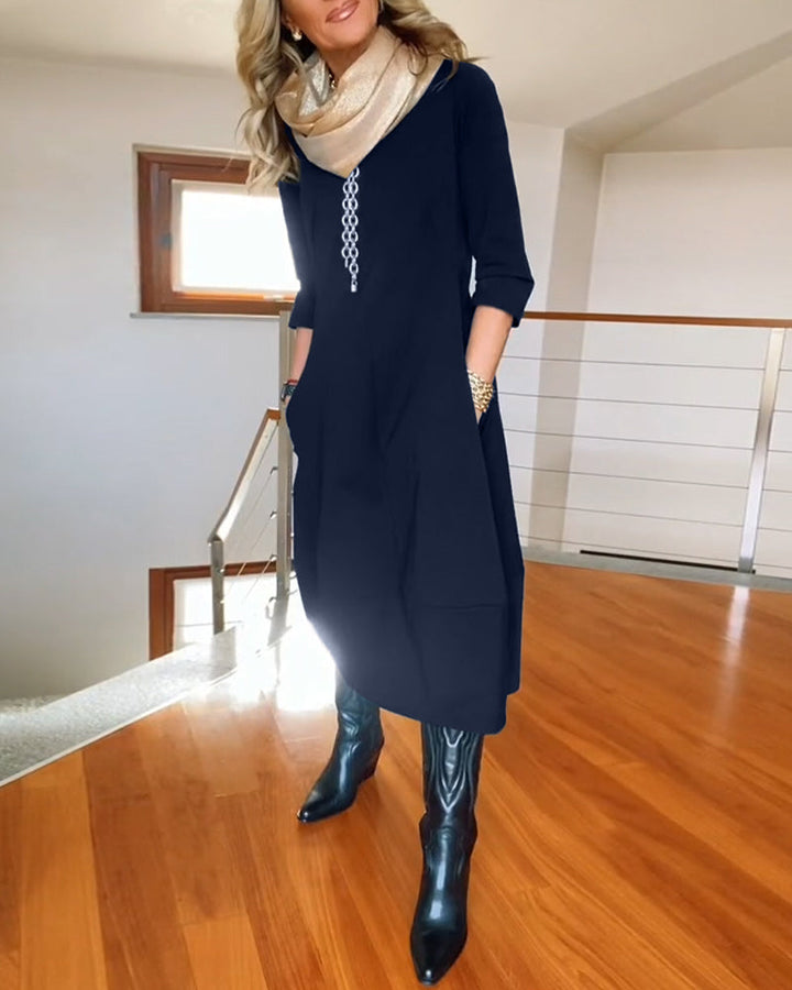 VALENTINA - Elegant Maxi Dress that Refines the Silhouette and Offers Daily Comfort