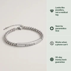 Women’s Slim Eliquis Medical Alert Bracelet