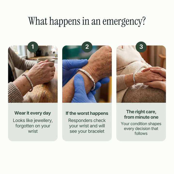 Women’s Slim Eliquis Medical Alert Bracelet