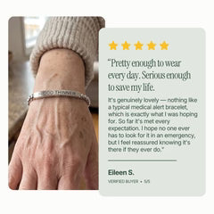 Women’s Slim Blood Thinner Medical Alert Bracelet