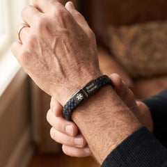Men’s Blood Thinner Medical Alert Bracelet