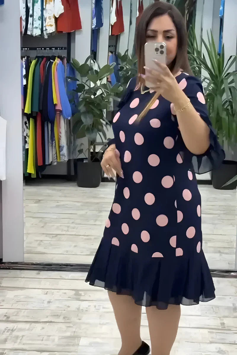 FLEUR - Elegant midi dress with a flattering fit and timeless style