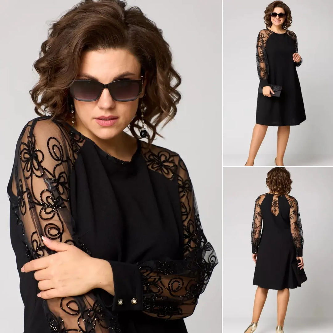 Regina - Classic Midi Dress for Special Occasions