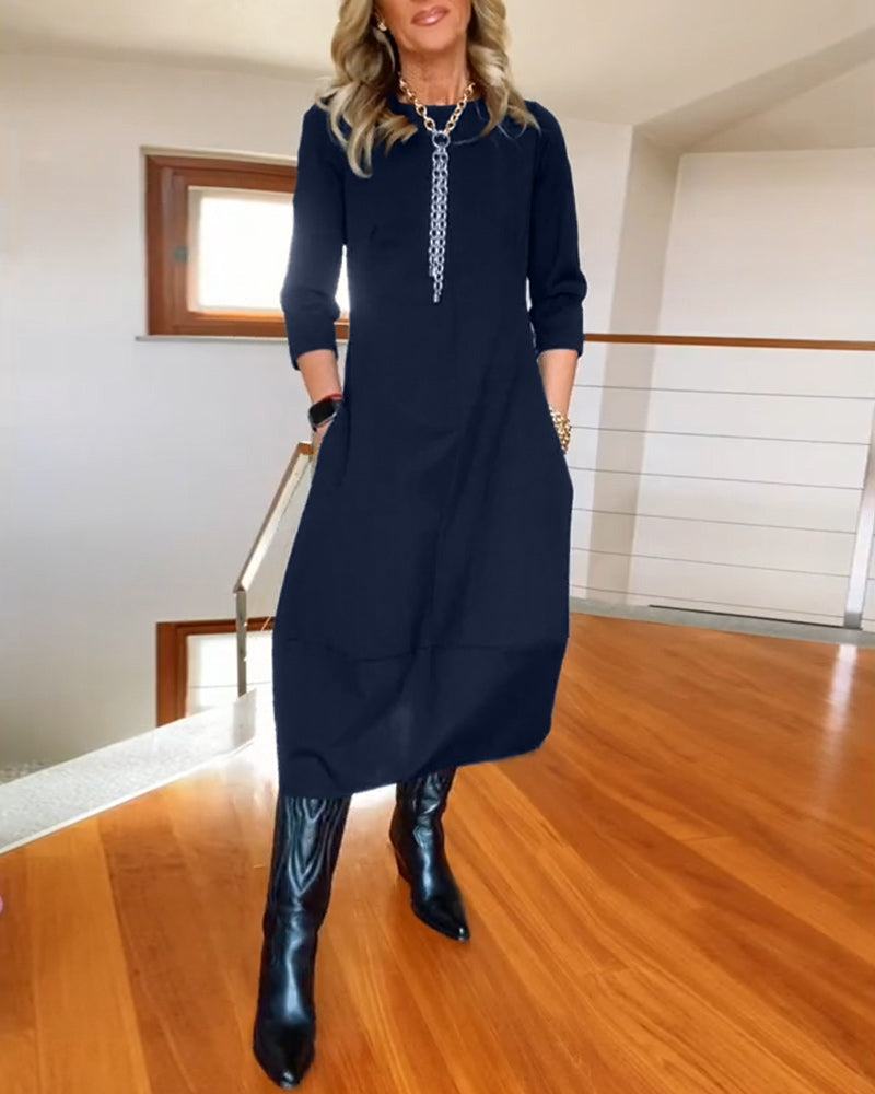 VALENTINA - Elegant Maxi Dress that Refines the Silhouette and Offers Daily Comfort