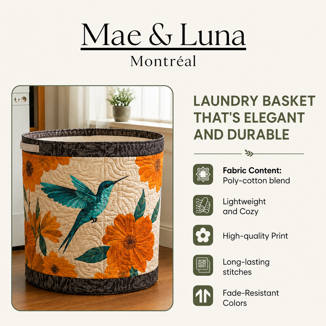 Spring Meadow - Handcrafted Laundry Basket