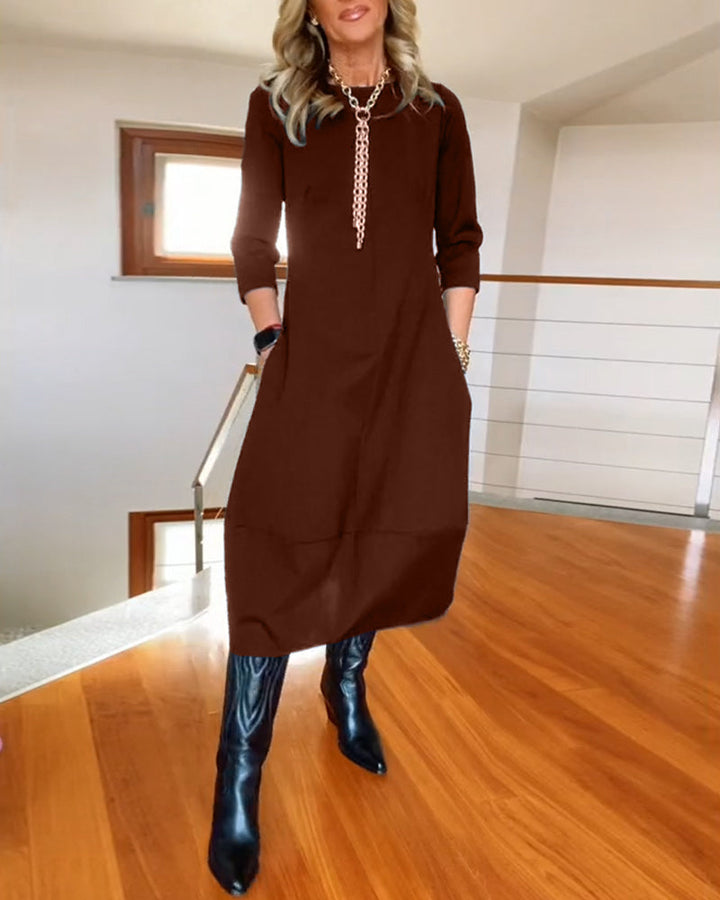 VALENTINA - Elegant Maxi Dress that Refines the Silhouette and Offers Daily Comfort
