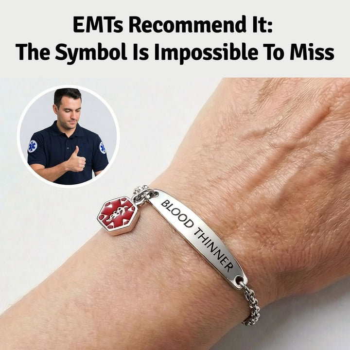 Women’s Blood Thinner Medical Alert Bracelet