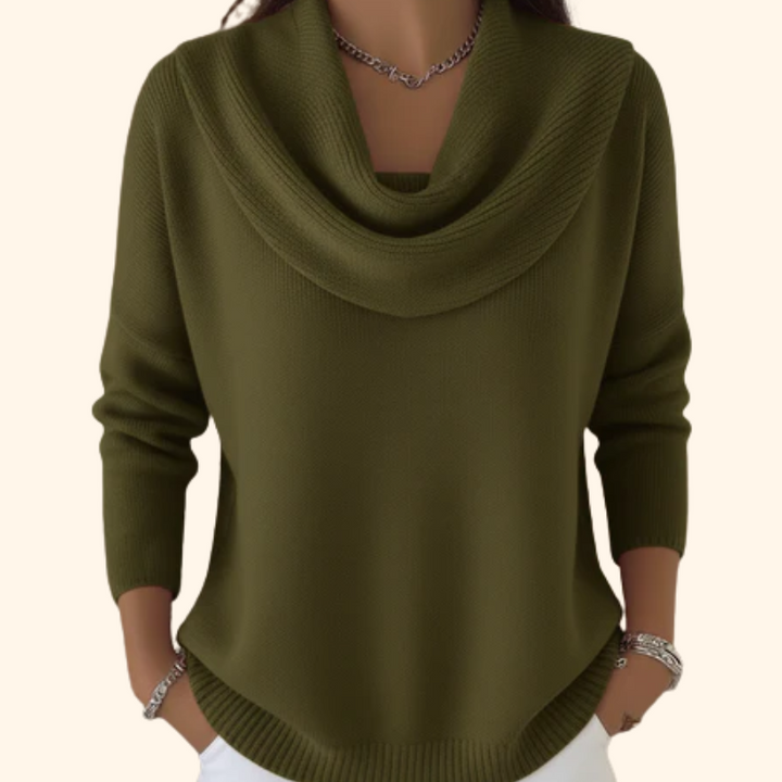 Vivienne | Cowl Neck Knit Jumper