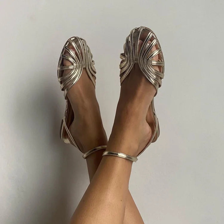 Vittoria - Golden Bijou Sandals