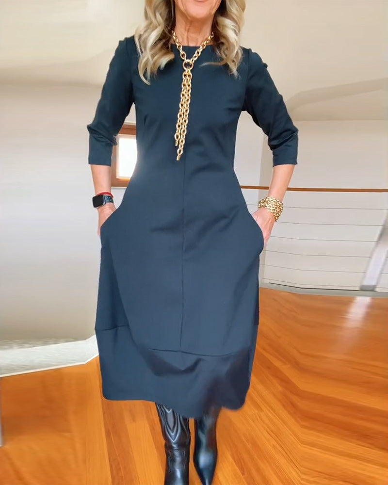 VALENTINA - Elegant Maxi Dress that Refines the Silhouette and Offers Daily Comfort