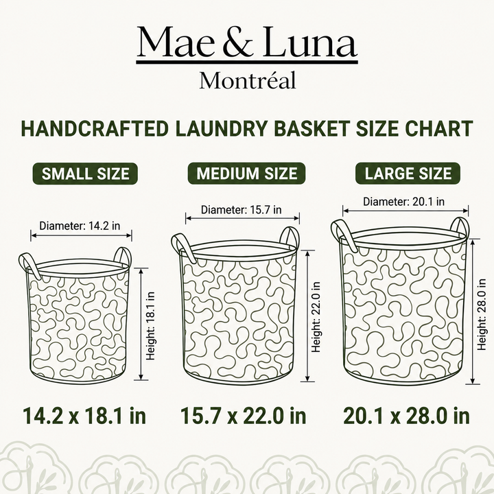 Spring Meadow - Handcrafted Laundry Basket