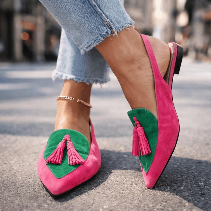 Elly - Sandals with straps and tassels
