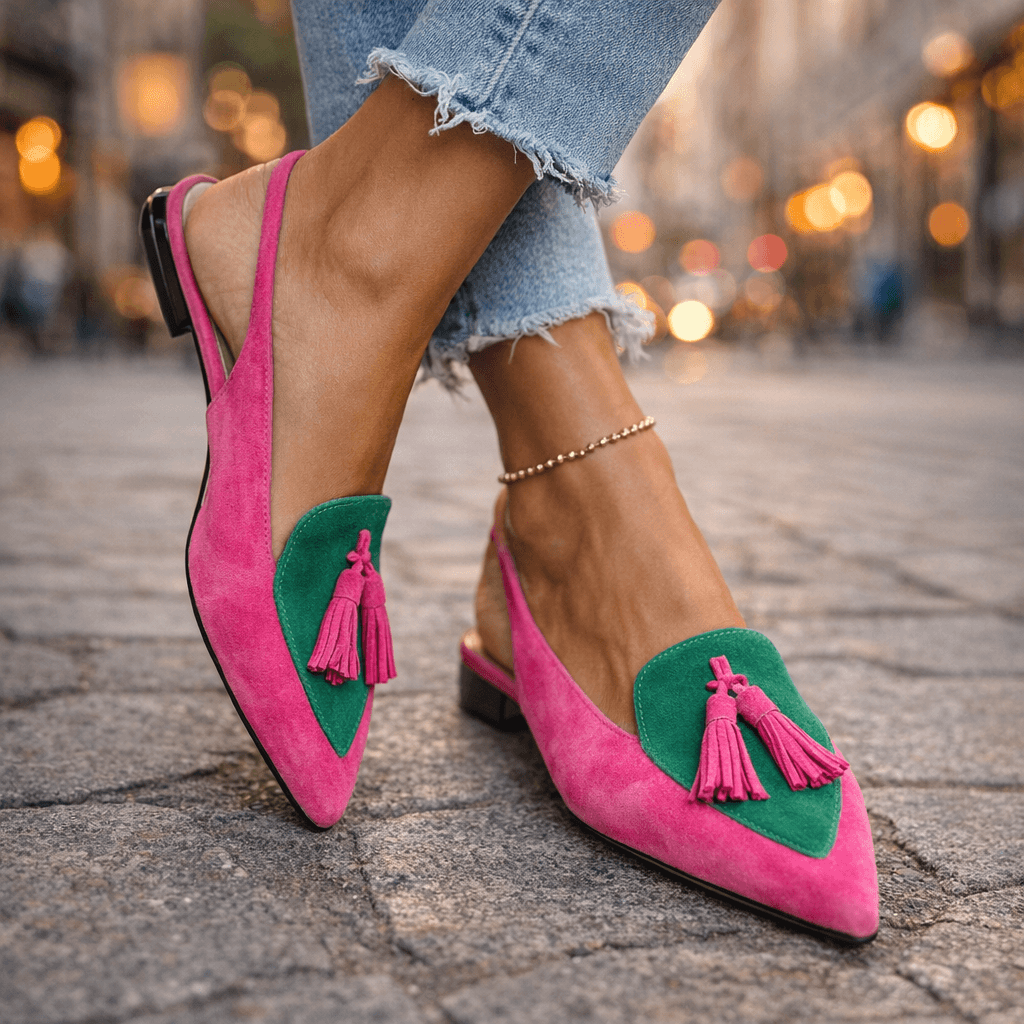 Elly - Sandals with straps and tassels