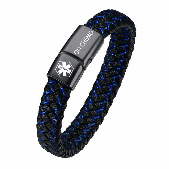 Men’s On Chemo Medical Alert Bracelet