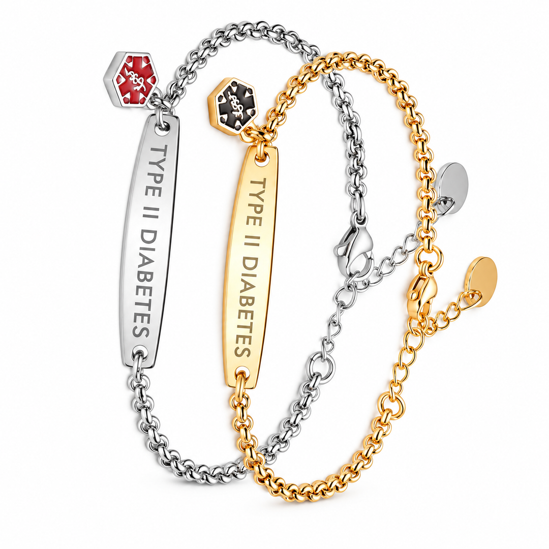 Women’s Diabetes Medical Alert Bracelet