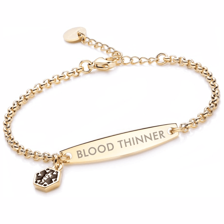 Women’s Blood Thinner Medical Alert Bracelet