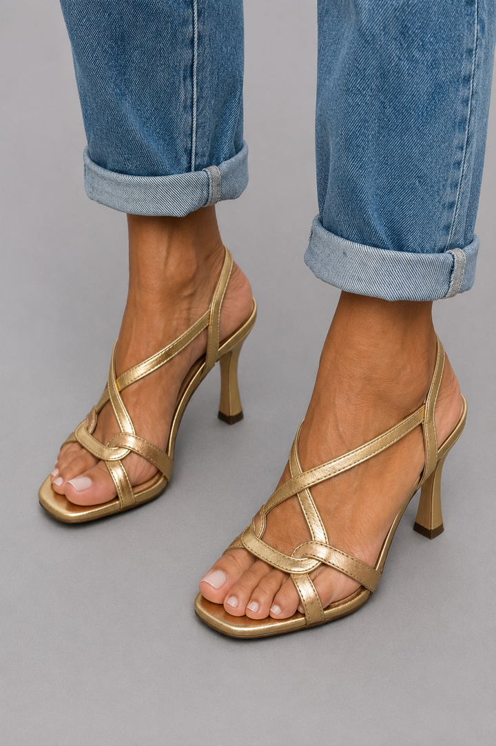 Elisabetta - Golden Sandals Summer Charm