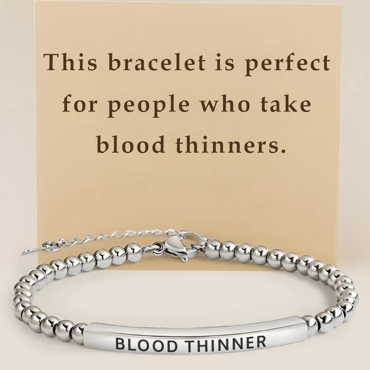 Women’s Slim Blood Thinner Medical Alert Bracelet
