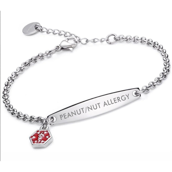 Women’s Peanut & Nut Allergy Medical Alert Bracelet