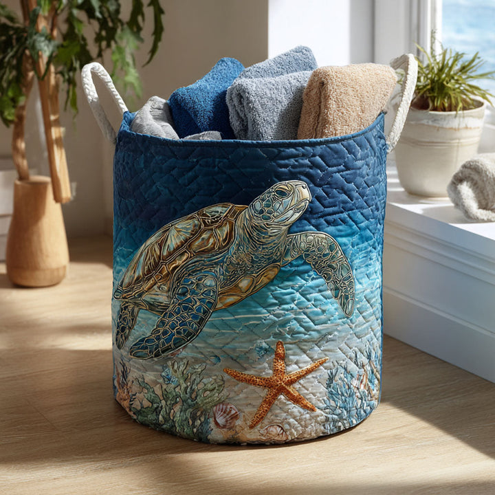 Turtle Quilted - Handcrafted Basket