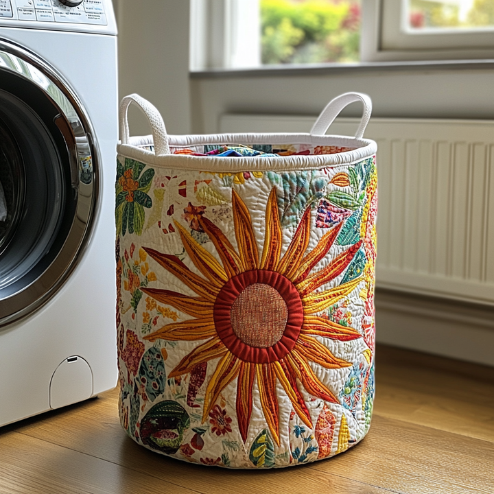 Meadow Sunburst - Handcrafted Laundry Basket