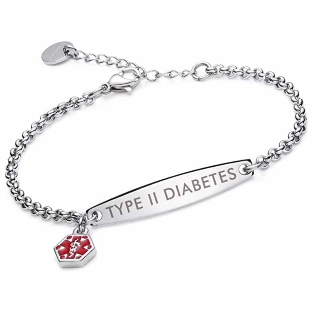 Women’s Diabetes Medical Alert Bracelet