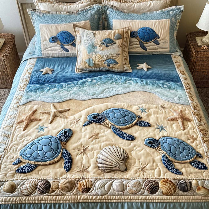 Turtle - 3-Piece Handmade Bedding Set