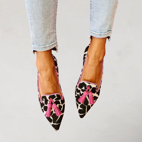 Julia | Two-tone pointed loafers
