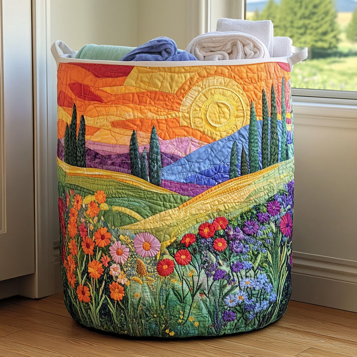 Bright Meadow - Handcrafted Laundry Basket