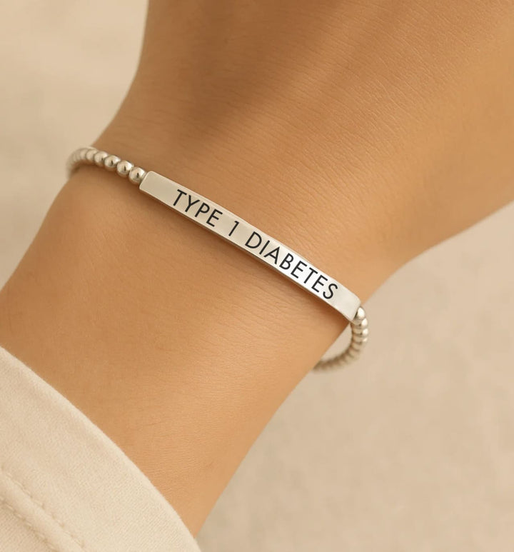 Women’s Slim Diabetes Medical Alert Bracelet