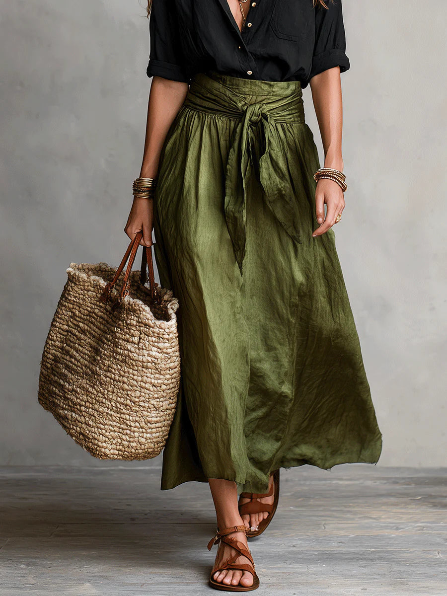 Martina - Elegant and Flowing One-Shoulder Maxi Dress