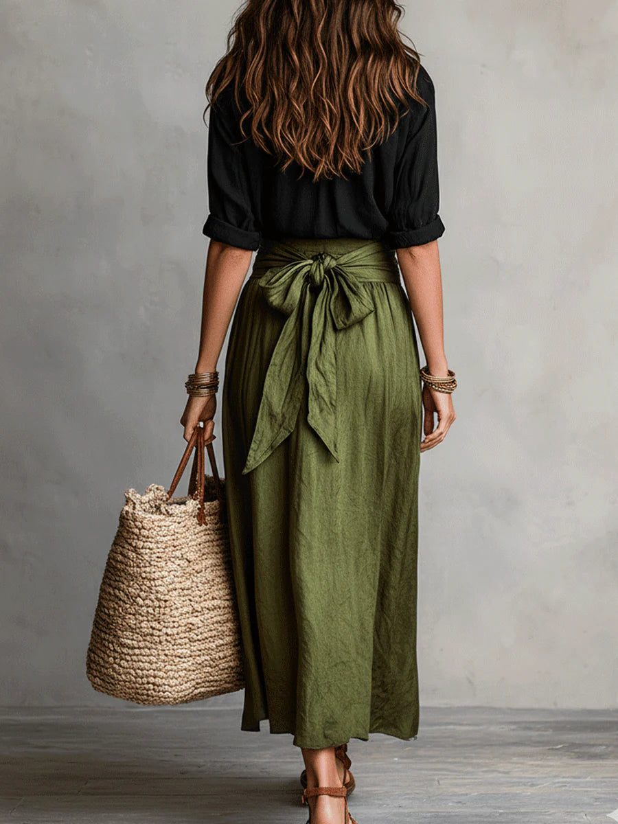 Martina - Elegant and Flowing One-Shoulder Maxi Dress