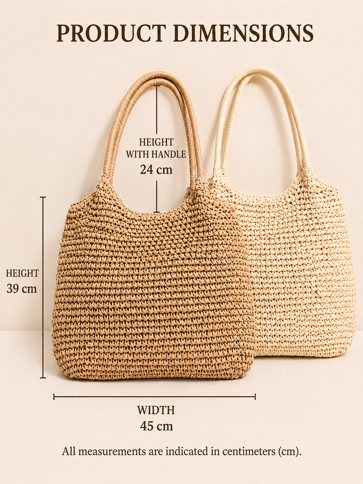 Matilde - Woven Straw Crossbody Bag - Sage Green