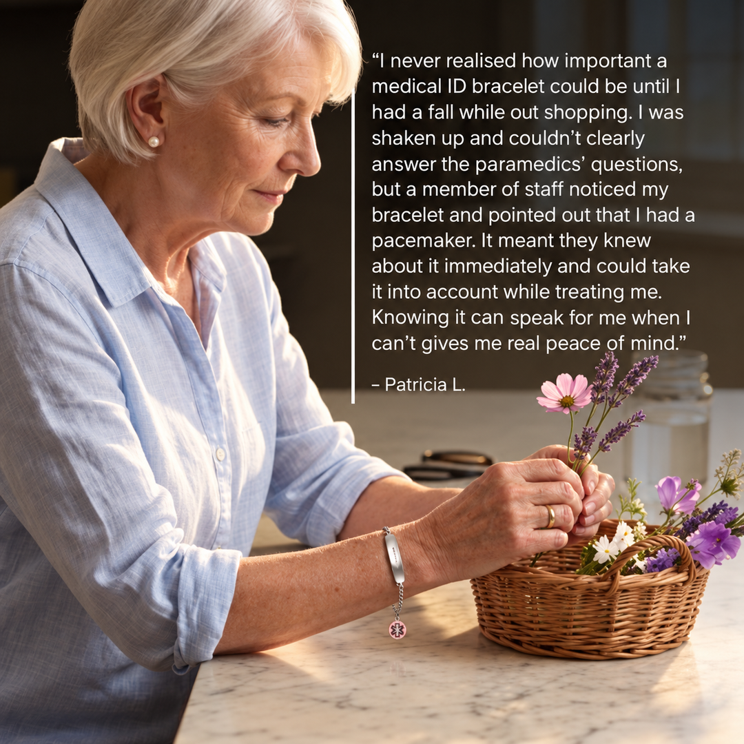 Women's Pacemaker Medical Alert Bracelet