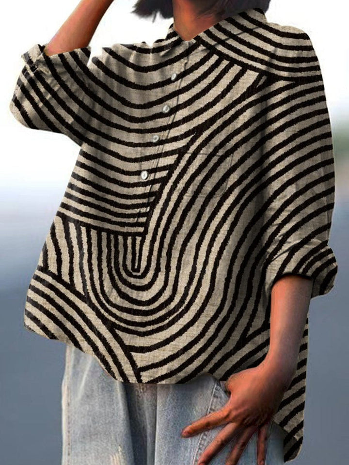 Hyacinth - Modern Graphic Blouse