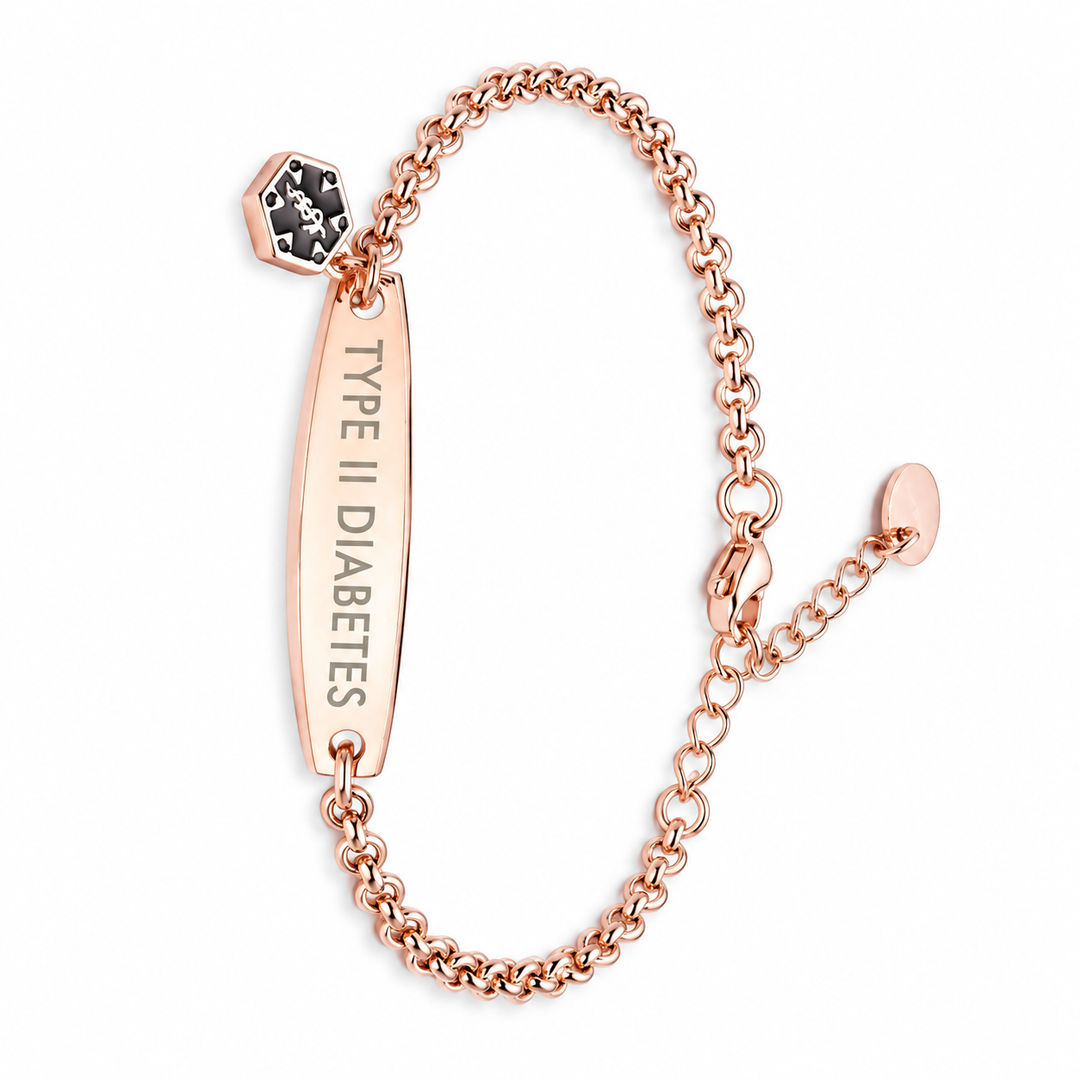 Women’s Diabetes Medical Alert Bracelet