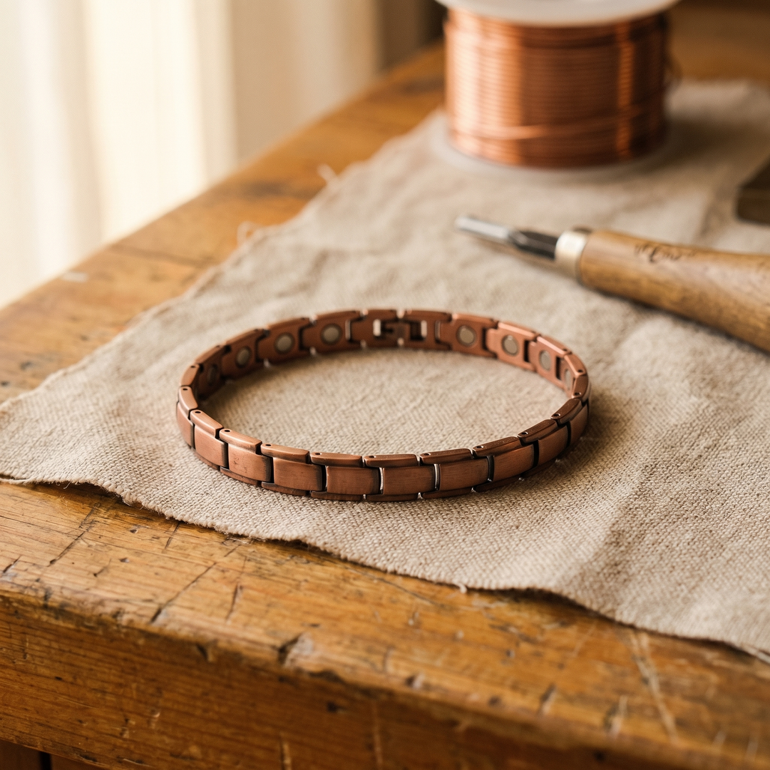Cobble Copper Anklet