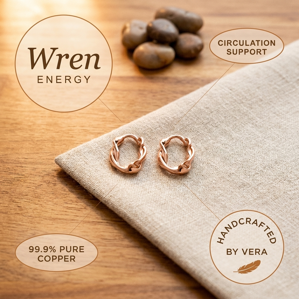Lara Hoop Copper Earrings