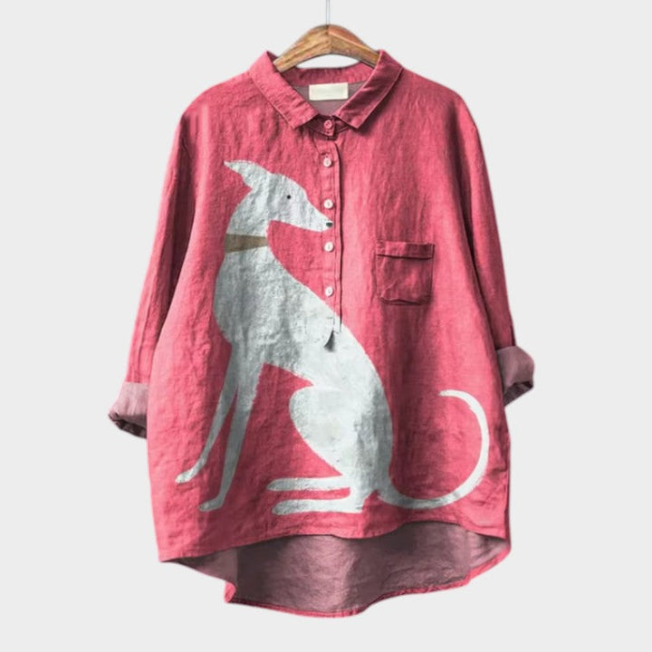 Lison - Fun Animal Print Blouse