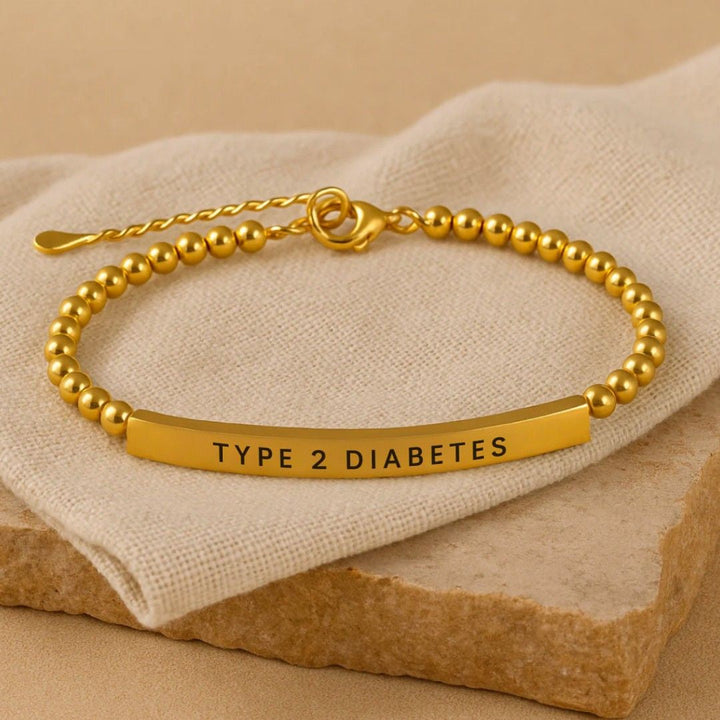 Women’s Slim Diabetes Medical Alert Bracelet
